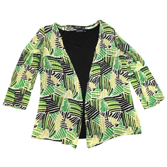 Notation - Women's size Large black shirt & Green geometric design 2 pc combo - Picture 1 of 6